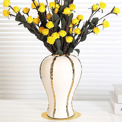 Home Collection Ceramic Ginger Jar Vase 12"