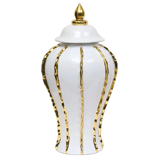 Home Collection Ceramic Ginger Jar Vase 12"