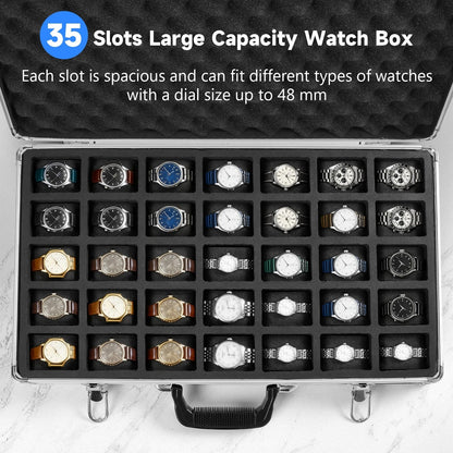 Home Collection 35-Slot Large Watch Organizer Box