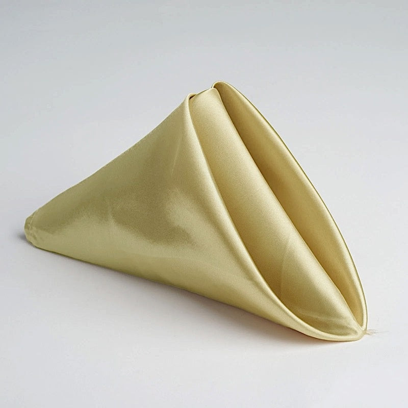Home Collection 20" Satin Napkins for Wedding & Party Table Decor