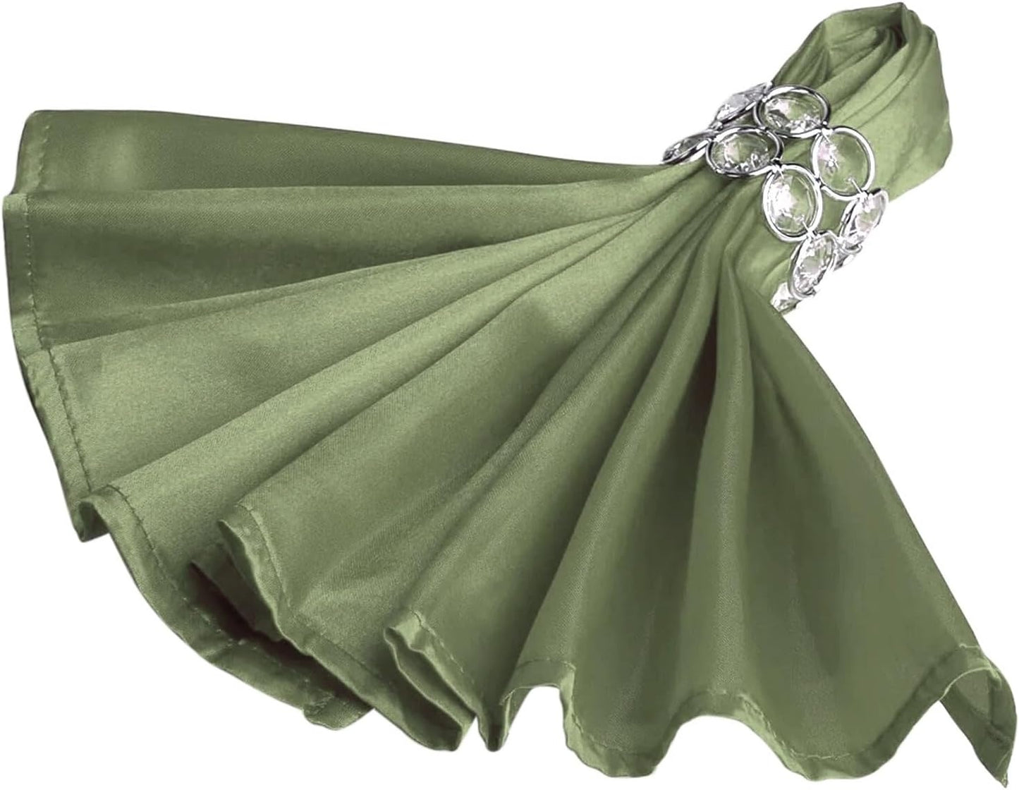 Home Collection 20" Satin Napkins for Wedding & Party Table Decor