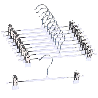 Home Collection Metal Pants Hangers with Adjustable Clips
