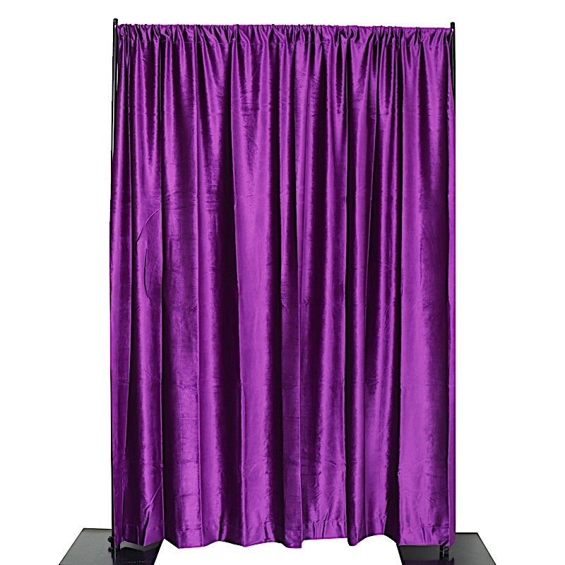 Home Collection 8x8 Ft Velvet Backdrop Curtain