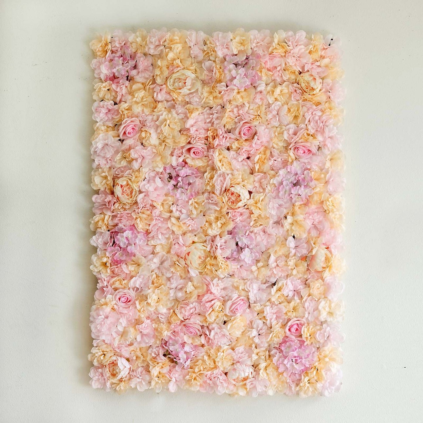 Home Collection Pack of 4 Silk Rose Flower Wall Panels