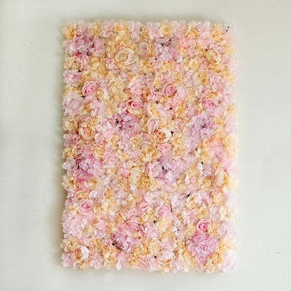 Home Collection Pack of 4 Silk Rose Flower Wall Panels