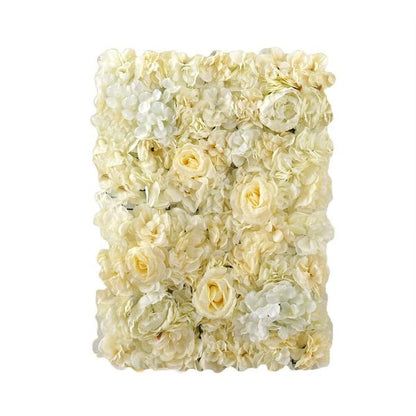 Home Collection Pack of 4 Silk Rose Flower Wall Panels