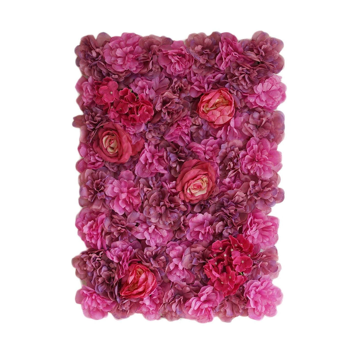 Home Collection Pack of 4 Silk Rose Flower Wall Panels