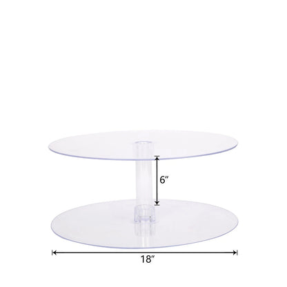 Home Collection Acrylic Cake Stand Display 18 Inch