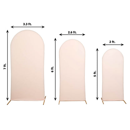 Home Collection 3PCS Matte Spandex Wedding Arch Cover Set