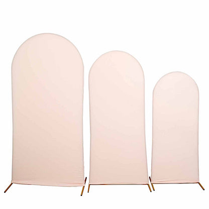 Home Collection 3PCS Matte Spandex Wedding Arch Cover Set