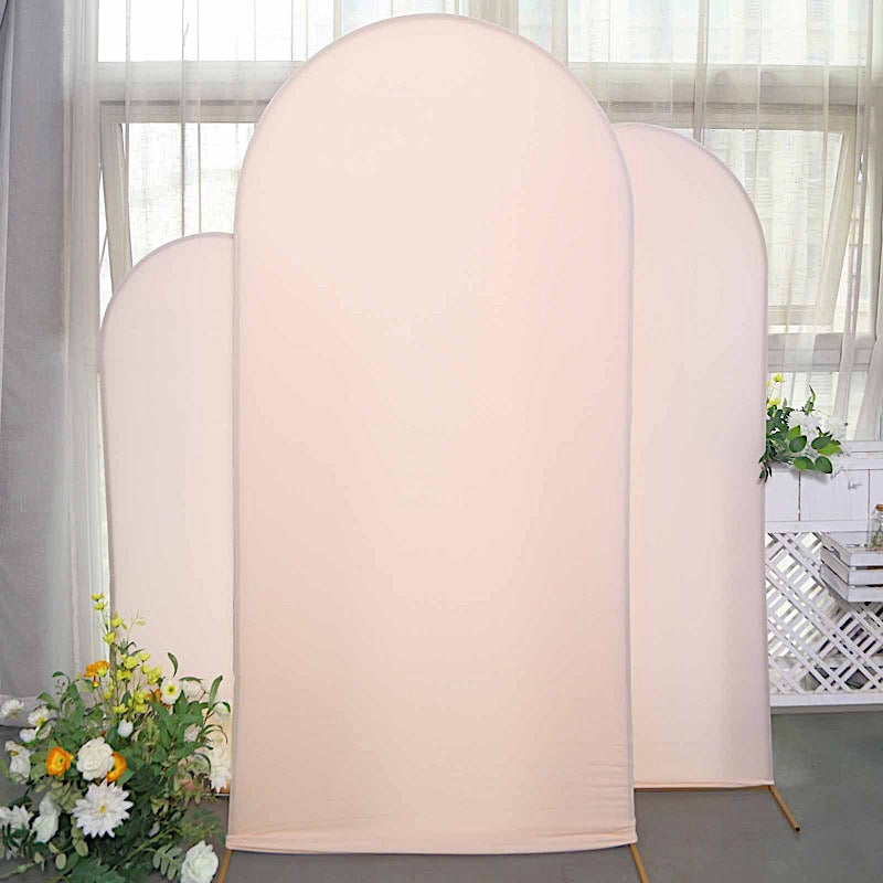 Home Collection 3PCS Matte Spandex Wedding Arch Cover Set