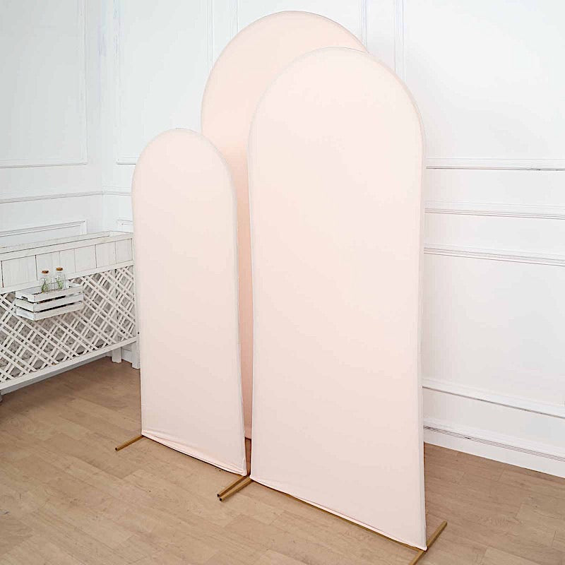 Home Collection 3PCS Matte Spandex Wedding Arch Cover Set