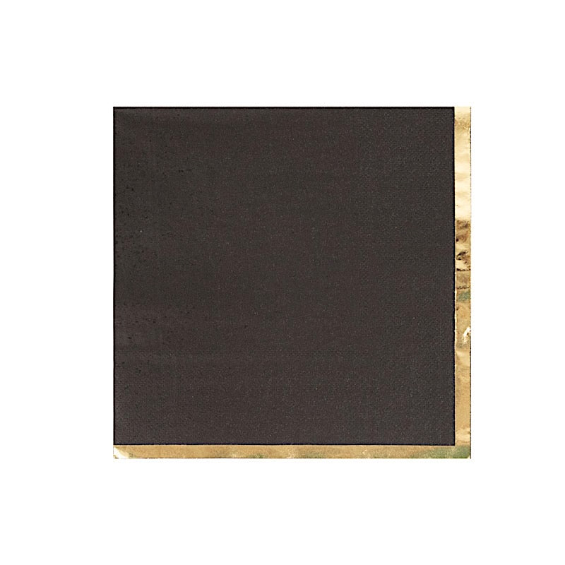 Home Collection 50 Pack Pastel Cocktail Napkins with Gold Trim – 13" 2-Ply Paper