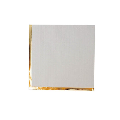 Home Collection 50 Pack Pastel Cocktail Napkins with Gold Trim – 13" 2-Ply Paper