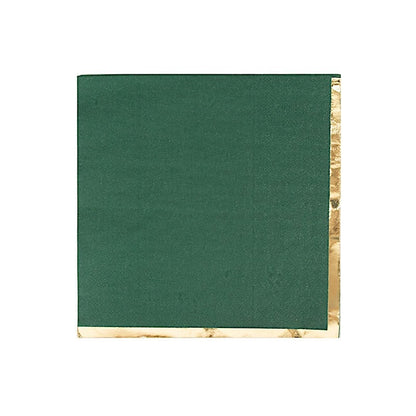Home Collection 50 Pack Pastel Cocktail Napkins with Gold Trim – 13" 2-Ply Paper