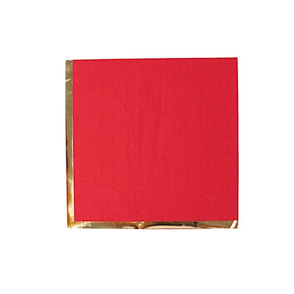 Home Collection 50 Pack Pastel Cocktail Napkins with Gold Trim – 13" 2-Ply Paper