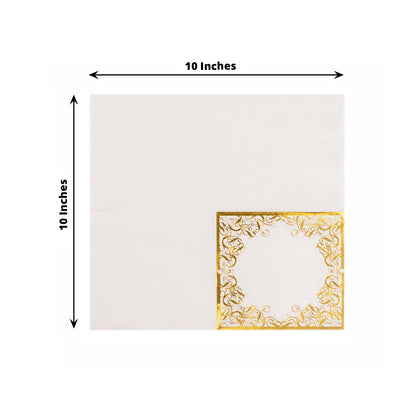 Home Collection 20Pcs Soft 3-Ply Disposable Dinner Napkins