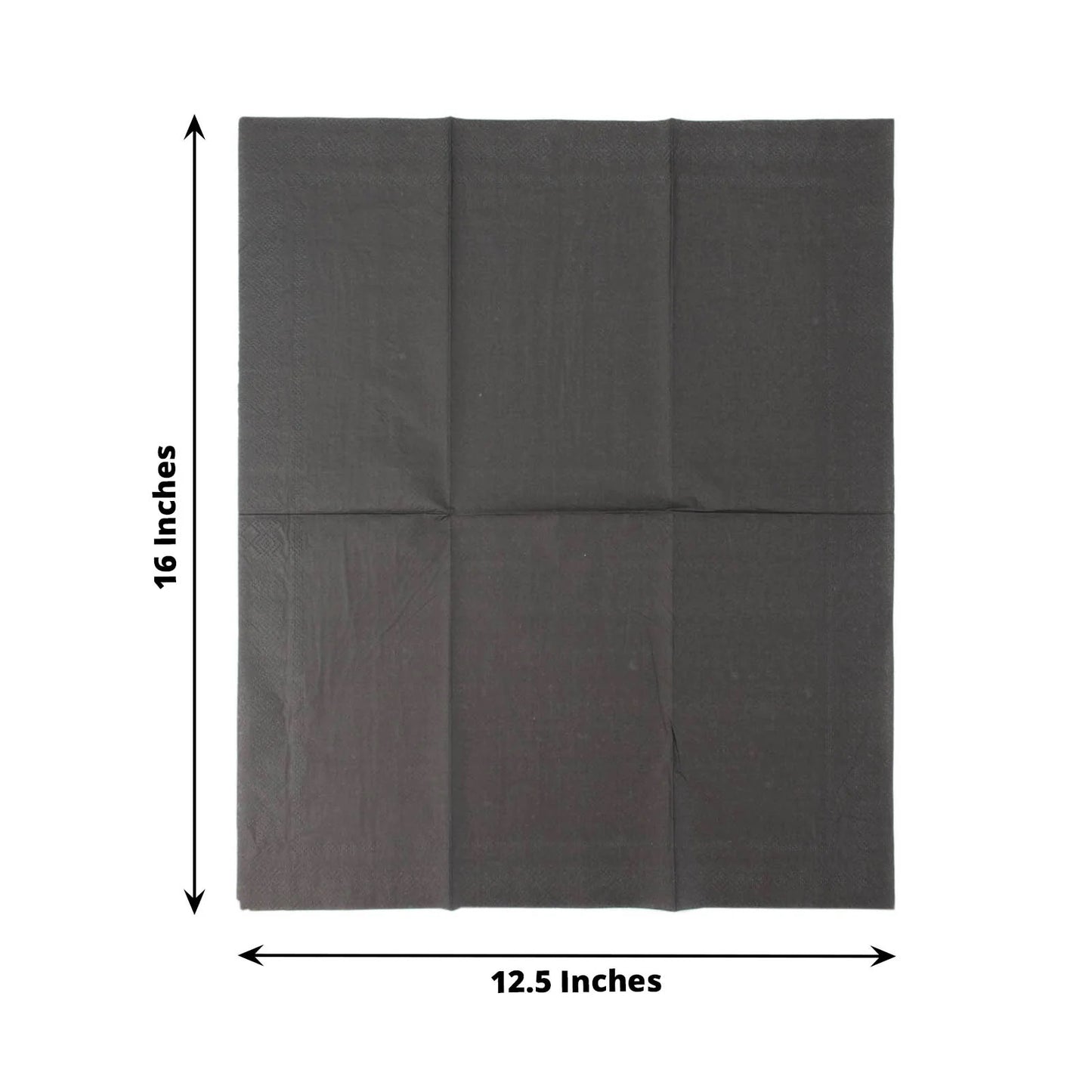 Home Collection 50 Pack 2-Ply Paper Dinner & Cocktail Napkins