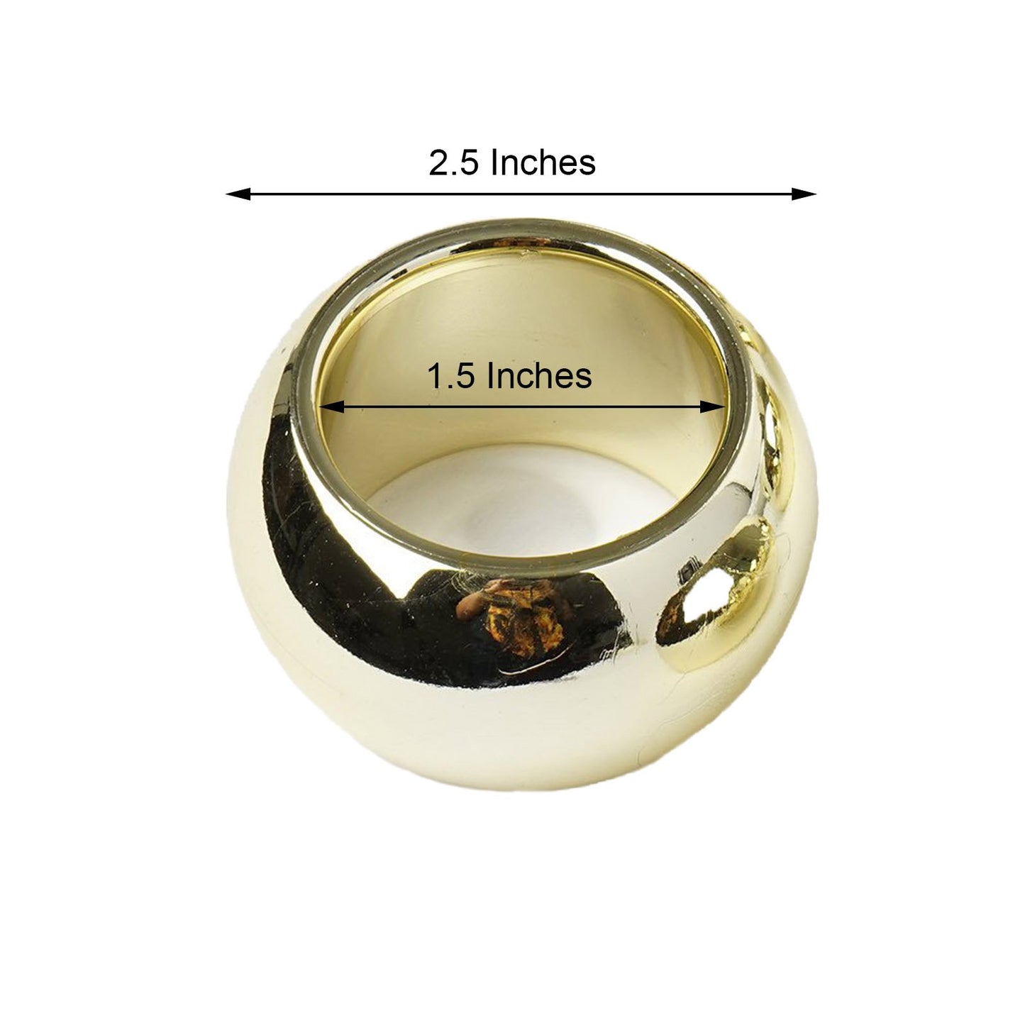 Home Collection Acrylic Napkin Rings Set – Elegant Wedding & Dinner Party Table Decorations
