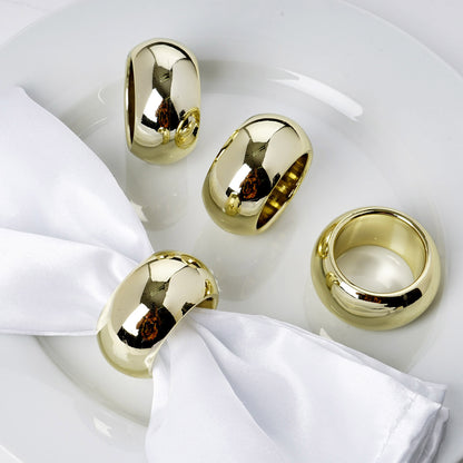 Home Collection Acrylic Napkin Rings Set – Elegant Wedding & Dinner Party Table Decorations