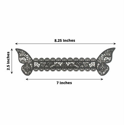 Home Collection 12 Pack Laser Cut Butterfly Napkin Rings