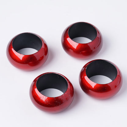 Home Collection Acrylic Napkin Rings Set – Elegant Wedding & Dinner Party Table Decorations