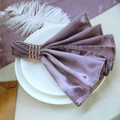 Home Collection 20" Satin Napkins for Wedding & Party Table Decor