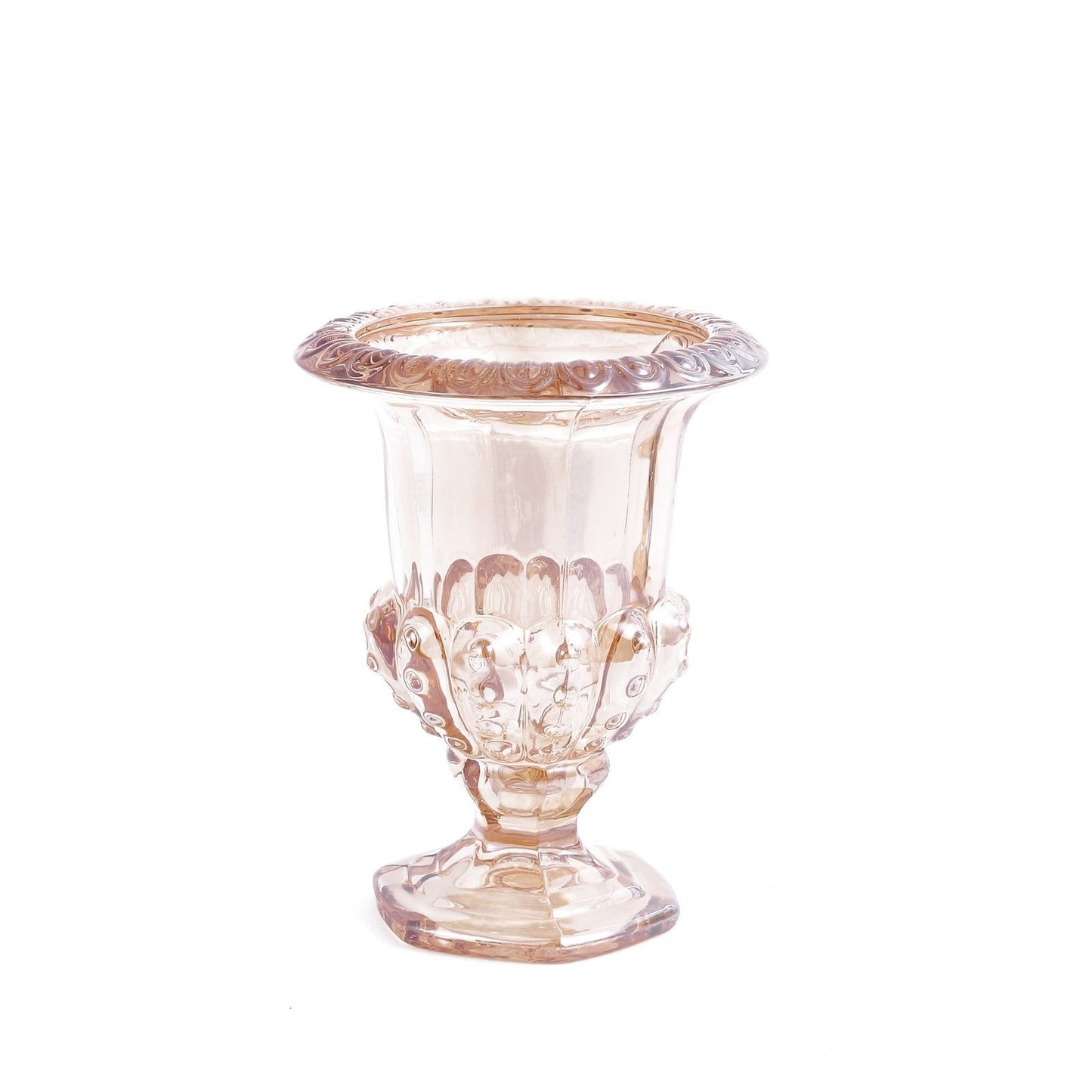 Home Collection 2-Pack Classic Roman Urn Style Glass Flower Vases 6.5"