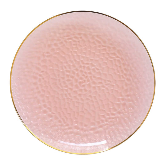 Home Collection 10-Pack 13" Round Hammered Plastic Charger Plates