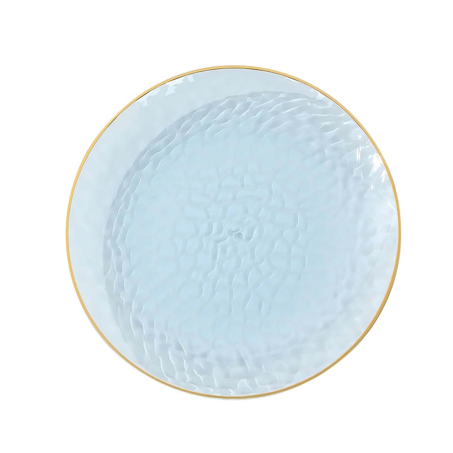 Home Collection 10-Pack 13" Round Hammered Plastic Charger Plates