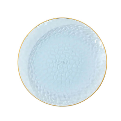 Home Collection 10-Pack 13" Round Hammered Plastic Charger Plates