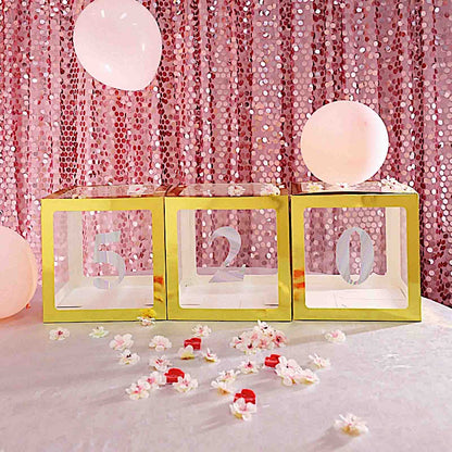 Home Collection Pack of 4 Number Stickers Backdrop Wall Decorations 5 Inch