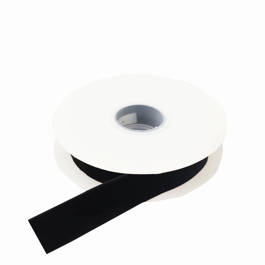 1" x 10 Yards Black Velvet Nylon Ribbon Roll