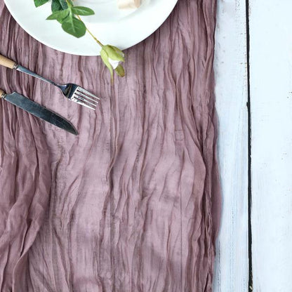 Home Collection 10 Ft Cotton Cheesecloth Table Runner
