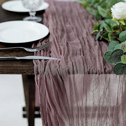 Home Collection 10 Ft Cotton Cheesecloth Table Runner