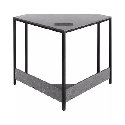 Modern Corner Desk with Outlets and USB Ports
