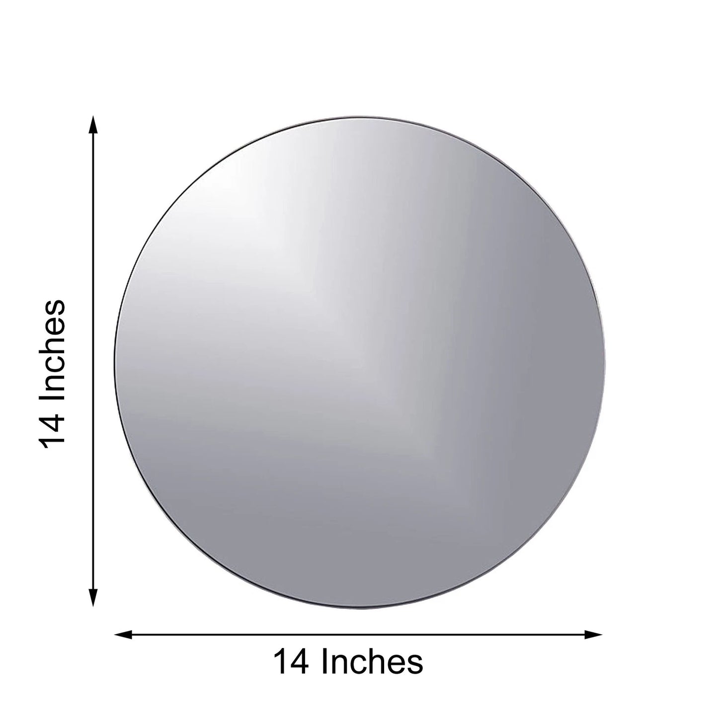 Home Collection 14" Round Glass Mirror