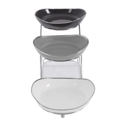 3-Tier Fruit Serving Bowl Holder with Stand