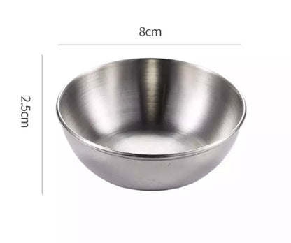 8Pcs Stainless Steel Sauce Dish Set