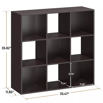 9 Cube Open Shelf Storage Bookcase