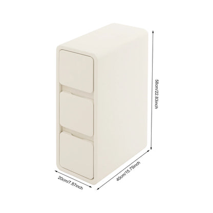 Nightstand Bedside Table with Drawers – Small Narrow Design
