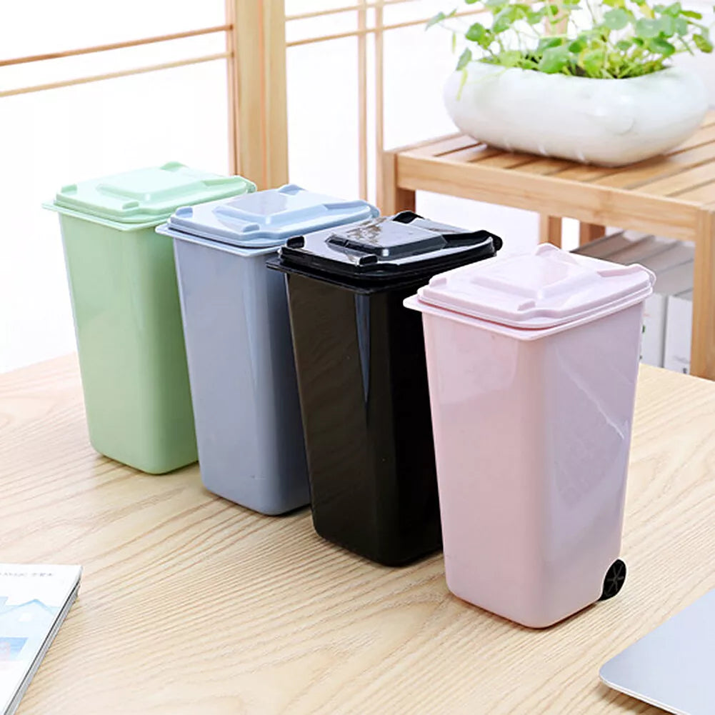 4-Pack Mini Trash Can Desk Organizers