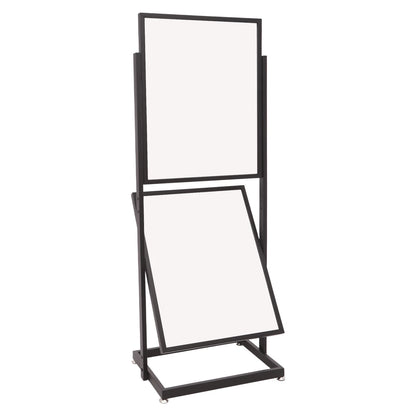 2-Tier Adjustable Floor Poster Stand