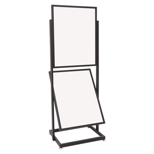 2-Tier Adjustable Floor Poster Stand