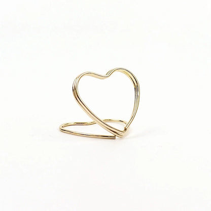 Home Collection Gold 10-Pack Double Heart Metal Sign Holders