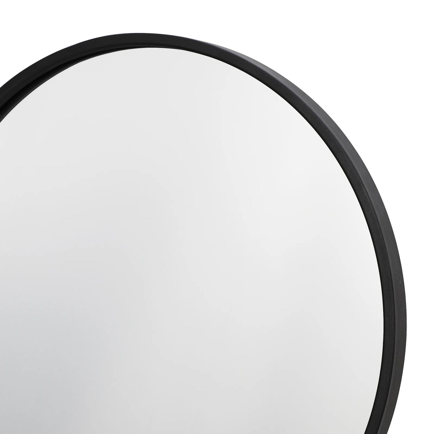 Home Collection 2 Pack 18" Round Black Wall Mirrors