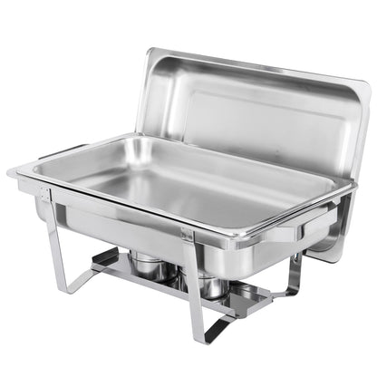 Home Collection 8Qt Stainless Steel Chafing Dish Buffet Set