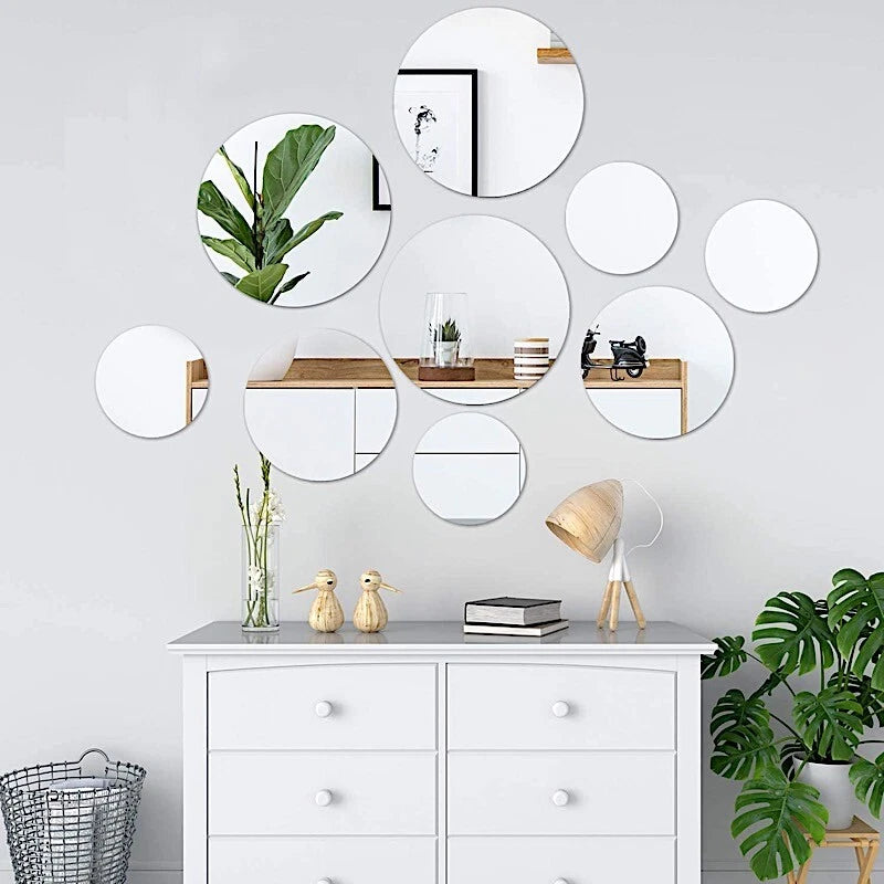 Home Collection 14" Round Glass Mirror