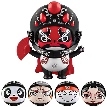 Chinese Peking Figurine with 5 Unique Faces