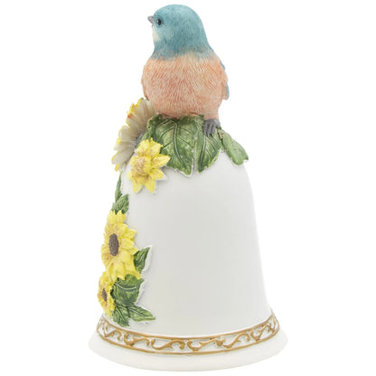 You Are My Sunshine Ceramic Wind-Up Musical Bell with Bluebird